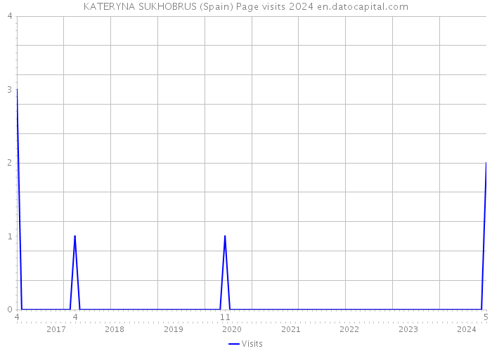 KATERYNA SUKHOBRUS (Spain) Page visits 2024 
