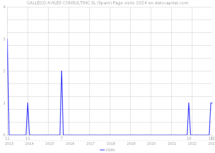 GALLEGO AVILES CONSULTING SL (Spain) Page visits 2024 