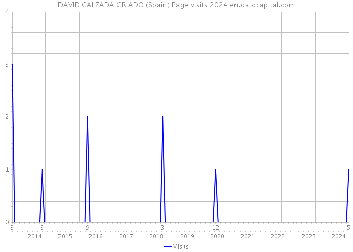 DAVID CALZADA CRIADO (Spain) Page visits 2024 