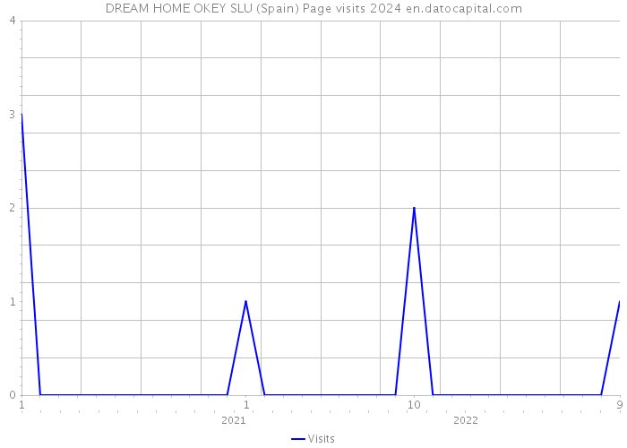 DREAM HOME OKEY SLU (Spain) Page visits 2024 