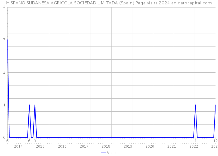 HISPANO SUDANESA AGRICOLA SOCIEDAD LIMITADA (Spain) Page visits 2024 