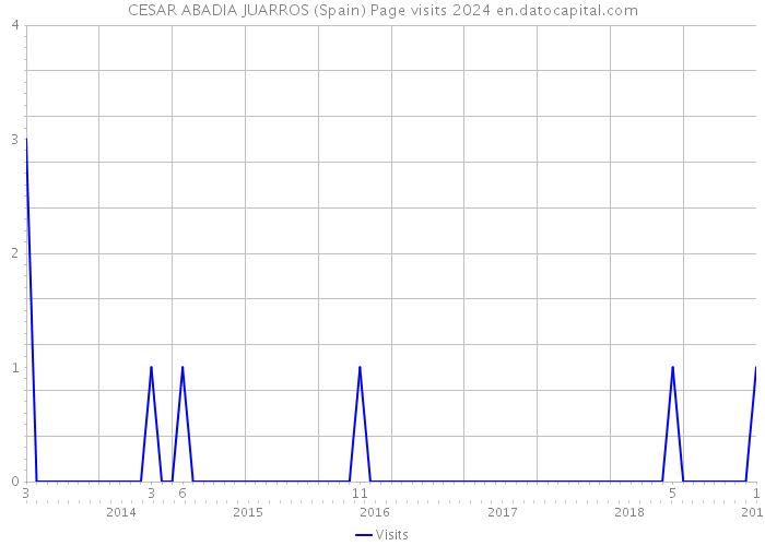 CESAR ABADIA JUARROS (Spain) Page visits 2024 