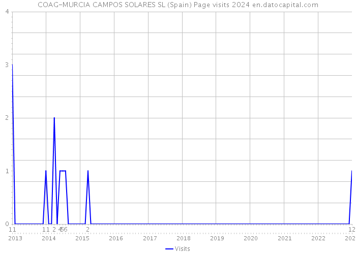 COAG-MURCIA CAMPOS SOLARES SL (Spain) Page visits 2024 