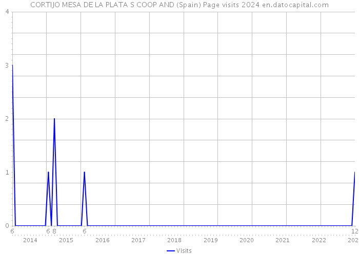 CORTIJO MESA DE LA PLATA S COOP AND (Spain) Page visits 2024 