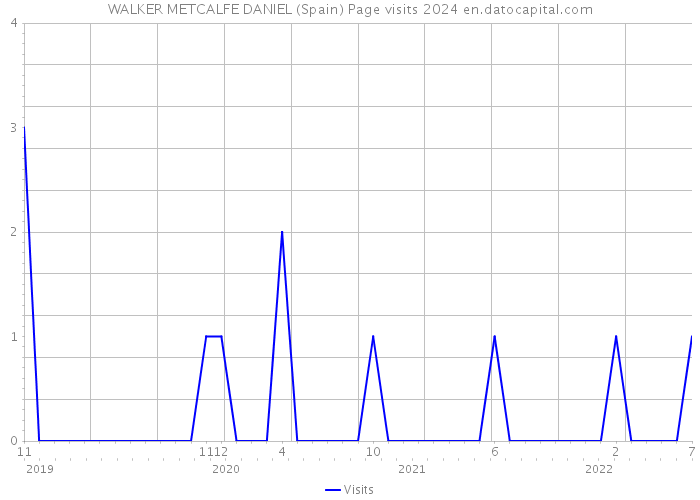 WALKER METCALFE DANIEL (Spain) Page visits 2024 