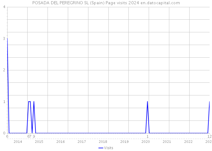 POSADA DEL PEREGRINO SL (Spain) Page visits 2024 