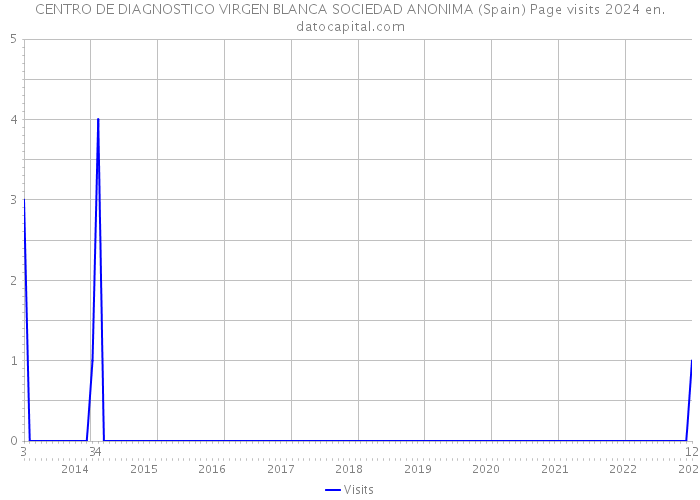 CENTRO DE DIAGNOSTICO VIRGEN BLANCA SOCIEDAD ANONIMA (Spain) Page visits 2024 