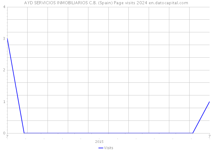 AYD SERVICIOS INMOBILIARIOS C.B. (Spain) Page visits 2024 