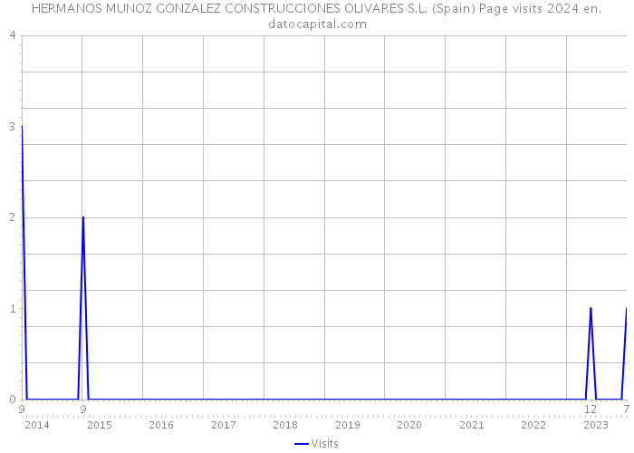 HERMANOS MUNOZ GONZALEZ CONSTRUCCIONES OLIVARES S.L. (Spain) Page visits 2024 