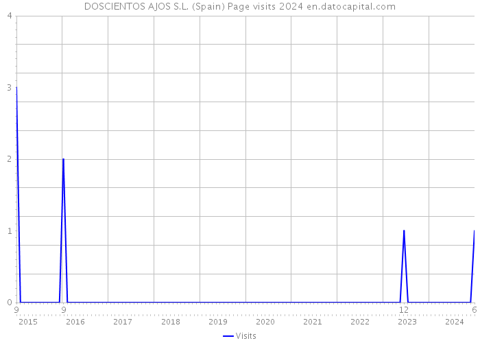 DOSCIENTOS AJOS S.L. (Spain) Page visits 2024 