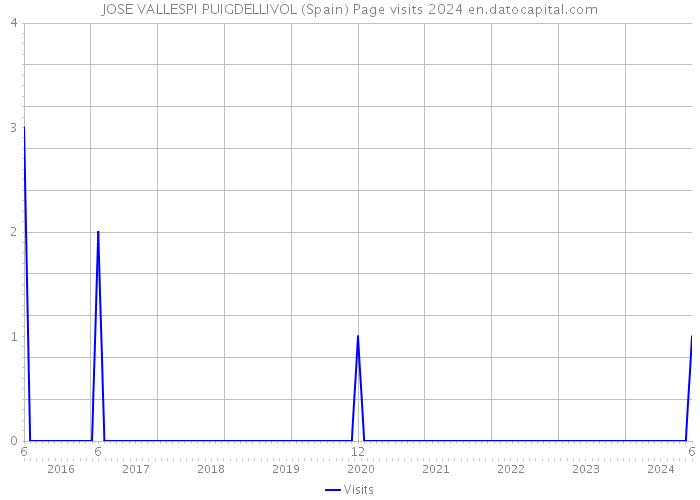 JOSE VALLESPI PUIGDELLIVOL (Spain) Page visits 2024 