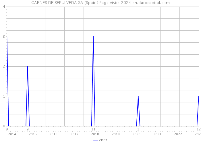 CARNES DE SEPULVEDA SA (Spain) Page visits 2024 