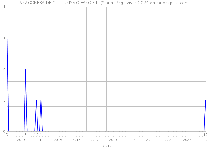 ARAGONESA DE CULTURISMO EBRO S.L. (Spain) Page visits 2024 