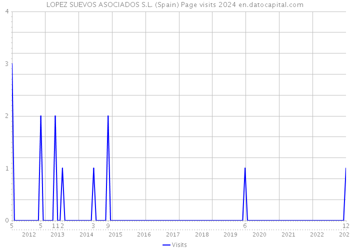 LOPEZ SUEVOS ASOCIADOS S.L. (Spain) Page visits 2024 