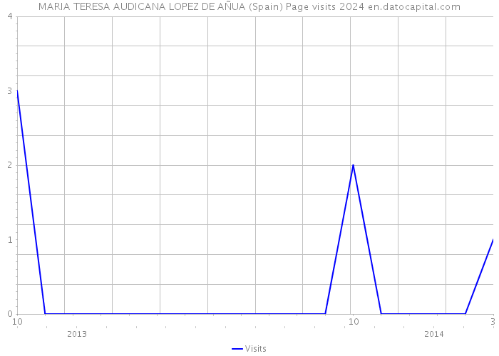 MARIA TERESA AUDICANA LOPEZ DE AÑUA (Spain) Page visits 2024 