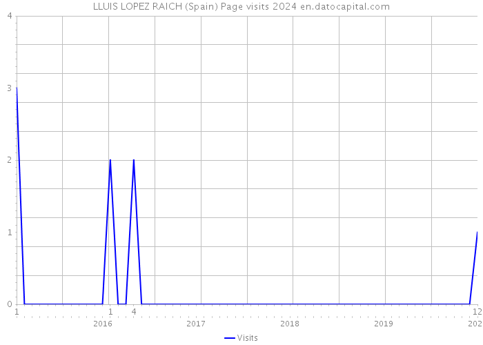 LLUIS LOPEZ RAICH (Spain) Page visits 2024 