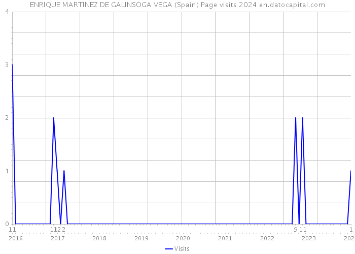 ENRIQUE MARTINEZ DE GALINSOGA VEGA (Spain) Page visits 2024 