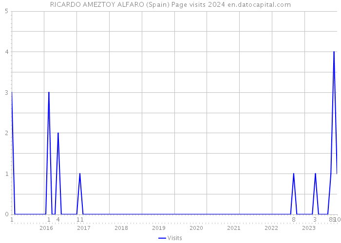 RICARDO AMEZTOY ALFARO (Spain) Page visits 2024 
