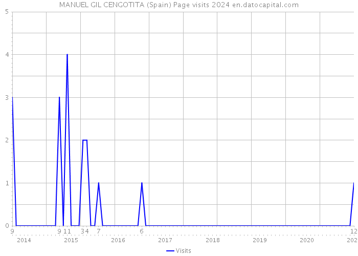MANUEL GIL CENGOTITA (Spain) Page visits 2024 