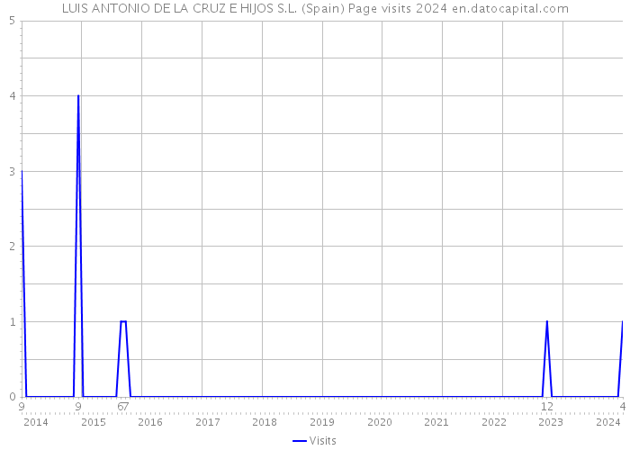 LUIS ANTONIO DE LA CRUZ E HIJOS S.L. (Spain) Page visits 2024 