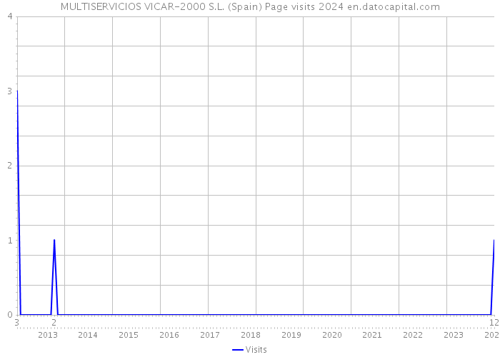 MULTISERVICIOS VICAR-2000 S.L. (Spain) Page visits 2024 