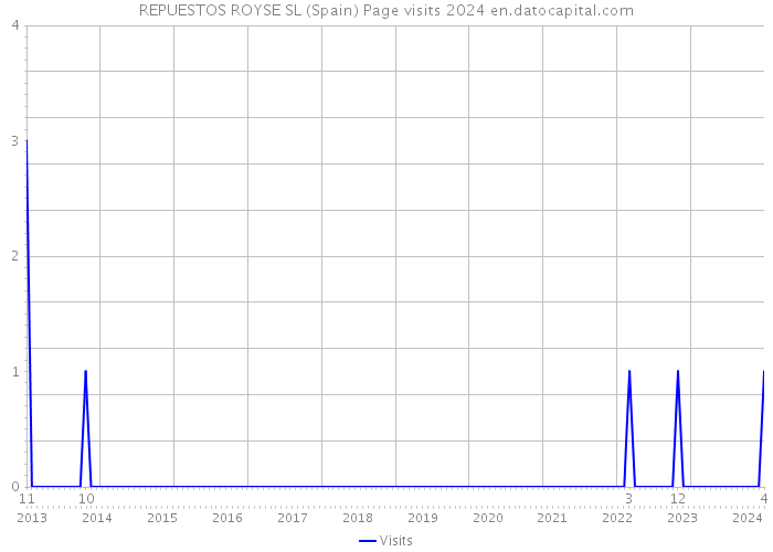 REPUESTOS ROYSE SL (Spain) Page visits 2024 