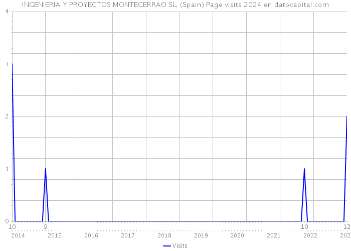 INGENIERIA Y PROYECTOS MONTECERRAO SL. (Spain) Page visits 2024 