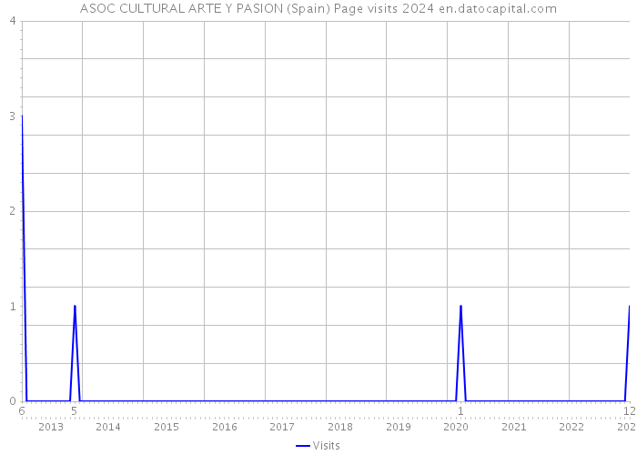 ASOC CULTURAL ARTE Y PASION (Spain) Page visits 2024 