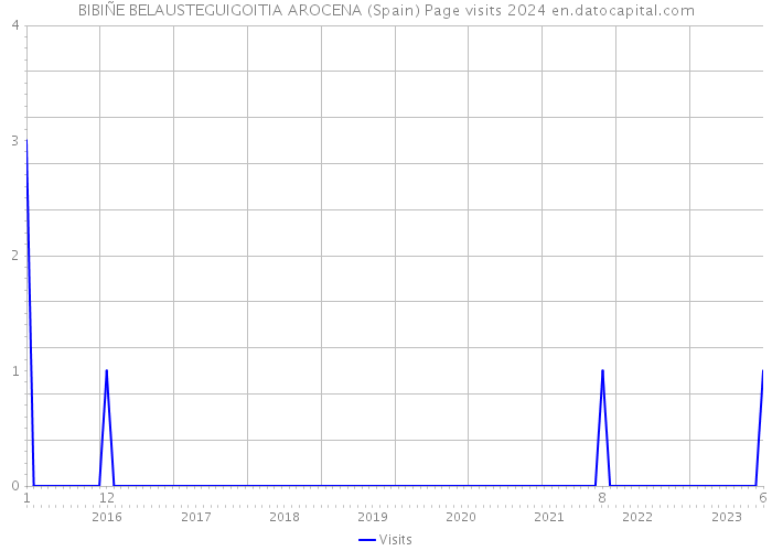BIBIÑE BELAUSTEGUIGOITIA AROCENA (Spain) Page visits 2024 
