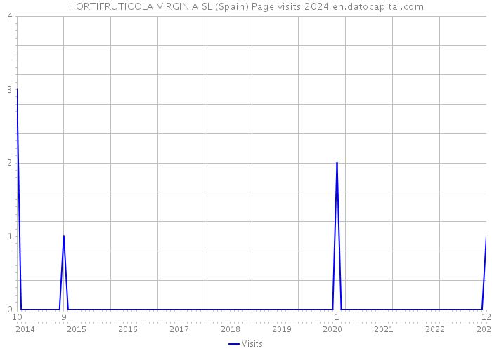 HORTIFRUTICOLA VIRGINIA SL (Spain) Page visits 2024 