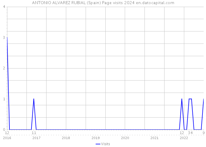 ANTONIO ALVAREZ RUBIAL (Spain) Page visits 2024 