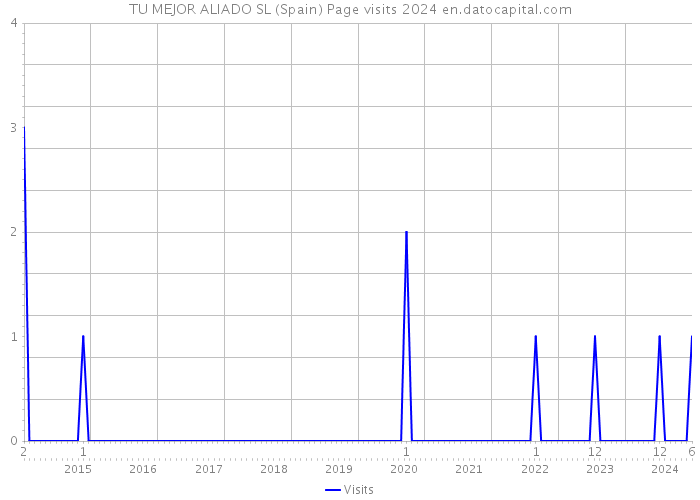 TU MEJOR ALIADO SL (Spain) Page visits 2024 