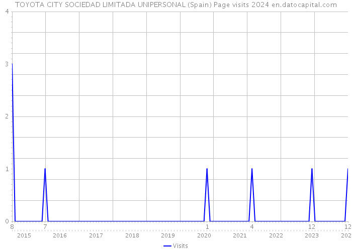 TOYOTA CITY SOCIEDAD LIMITADA UNIPERSONAL (Spain) Page visits 2024 