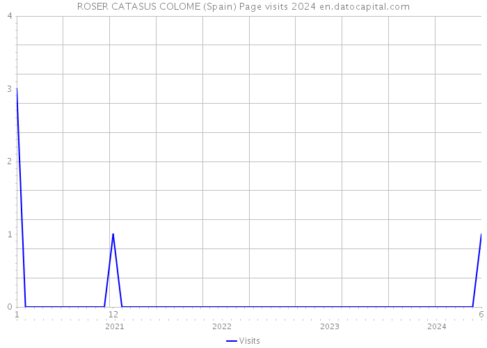 ROSER CATASUS COLOME (Spain) Page visits 2024 