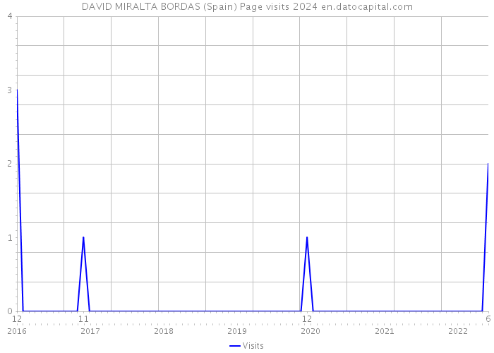 DAVID MIRALTA BORDAS (Spain) Page visits 2024 
