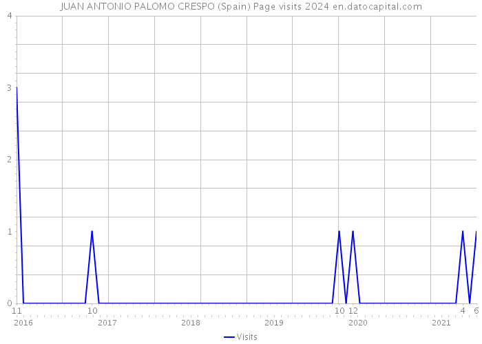 JUAN ANTONIO PALOMO CRESPO (Spain) Page visits 2024 