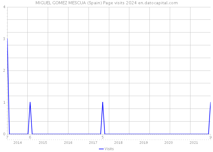 MIGUEL GOMEZ MESCUA (Spain) Page visits 2024 