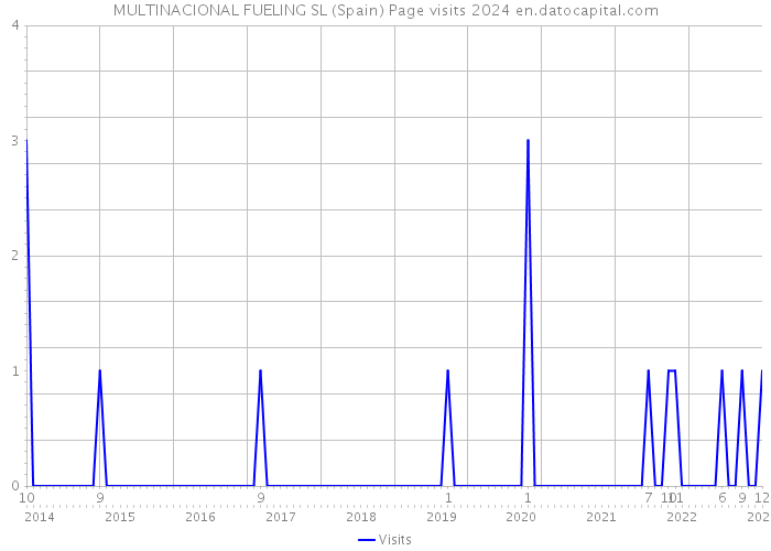 MULTINACIONAL FUELING SL (Spain) Page visits 2024 