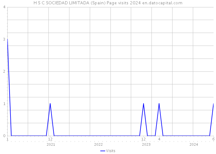 H S C SOCIEDAD LIMITADA (Spain) Page visits 2024 