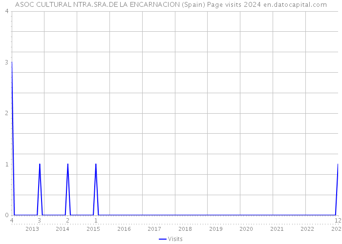 ASOC CULTURAL NTRA.SRA.DE LA ENCARNACION (Spain) Page visits 2024 