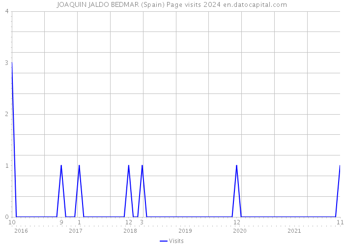 JOAQUIN JALDO BEDMAR (Spain) Page visits 2024 