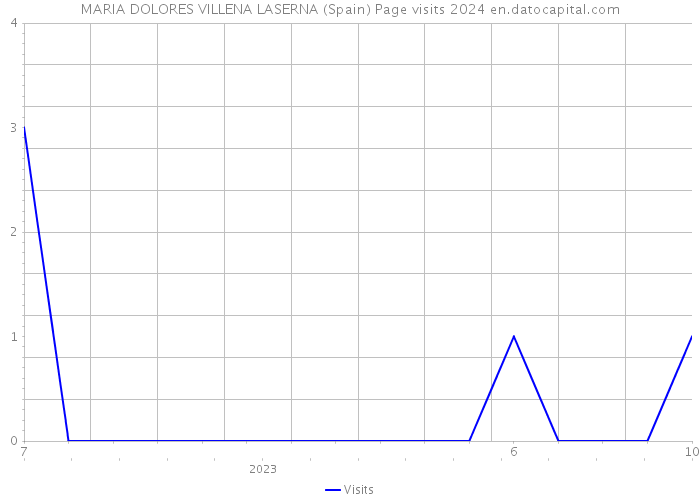 MARIA DOLORES VILLENA LASERNA (Spain) Page visits 2024 