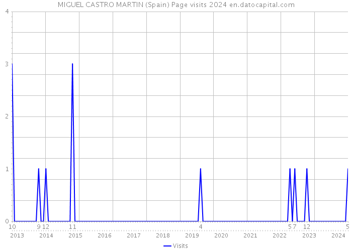 MIGUEL CASTRO MARTIN (Spain) Page visits 2024 