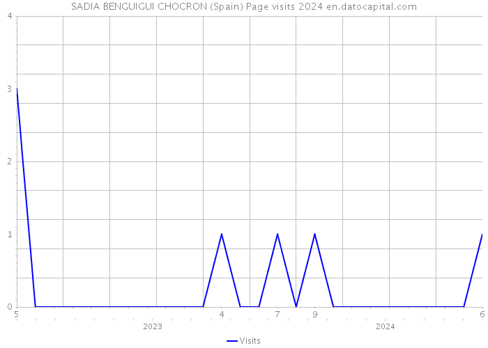 SADIA BENGUIGUI CHOCRON (Spain) Page visits 2024 