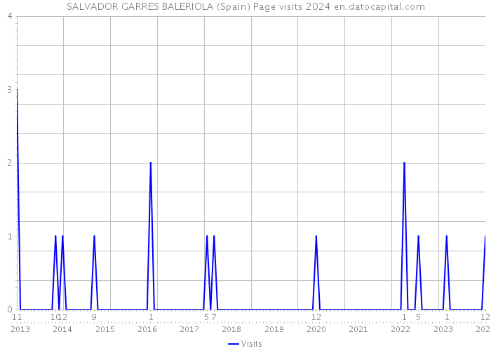 SALVADOR GARRES BALERIOLA (Spain) Page visits 2024 