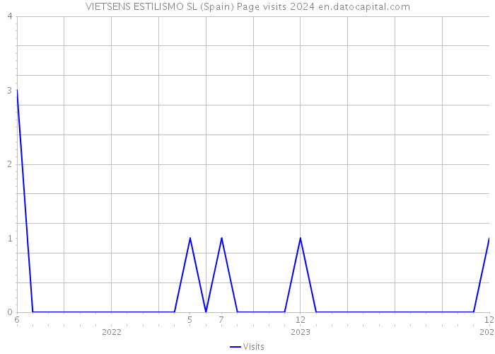VIETSENS ESTILISMO SL (Spain) Page visits 2024 