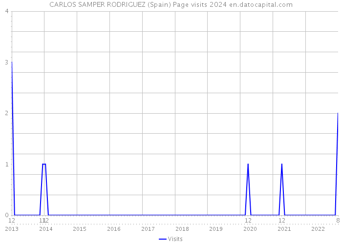 CARLOS SAMPER RODRIGUEZ (Spain) Page visits 2024 