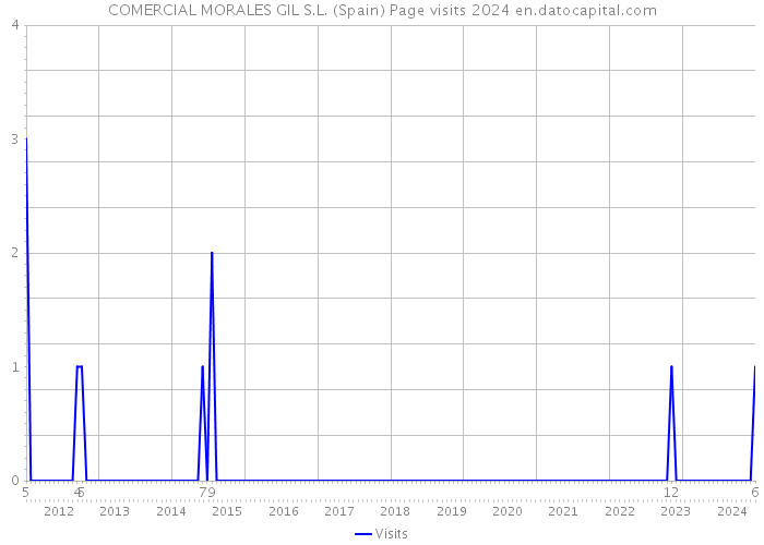 COMERCIAL MORALES GIL S.L. (Spain) Page visits 2024 