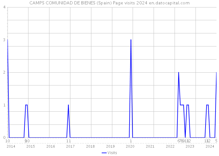 CAMPS COMUNIDAD DE BIENES (Spain) Page visits 2024 