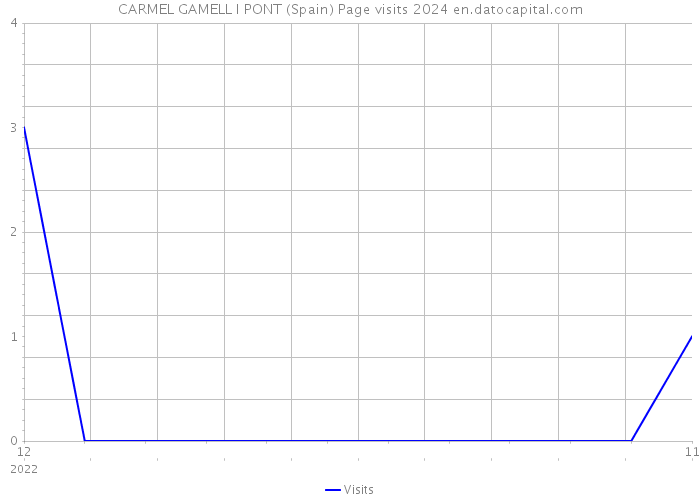 CARMEL GAMELL I PONT (Spain) Page visits 2024 